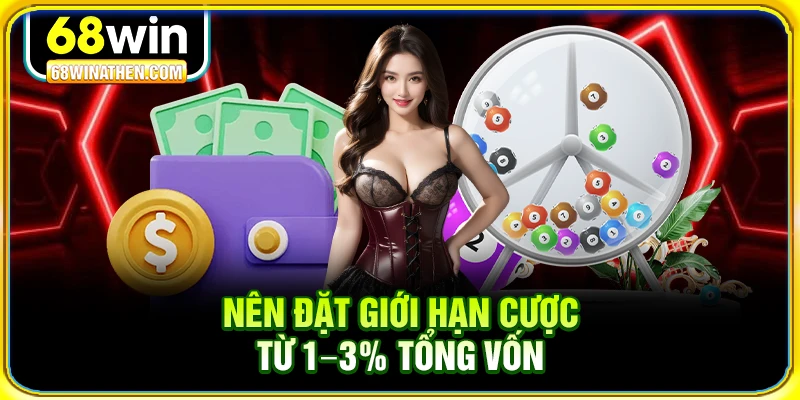 Nên đặt giới hạn cược từ 1–3% tổng vốn